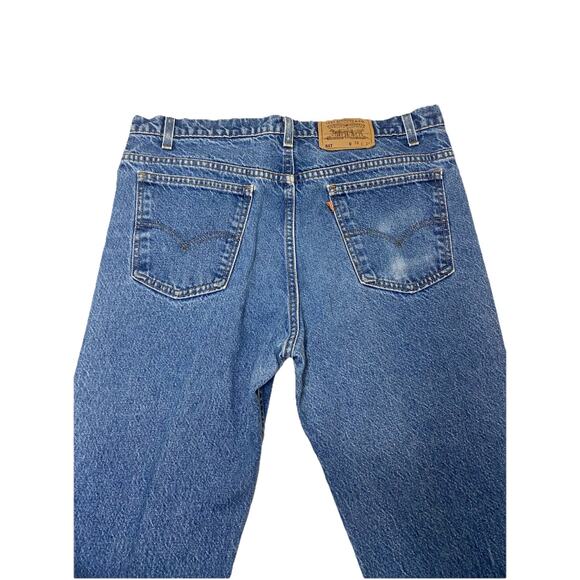 Vintage Levi’s 517 Orange Tab Boot Cut Denim Jeans Made In The USA Size 36/30 - Picture 4 of 7